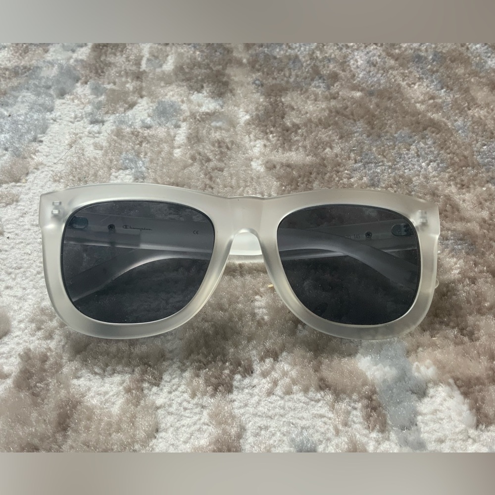 Frosted clear sunglasses